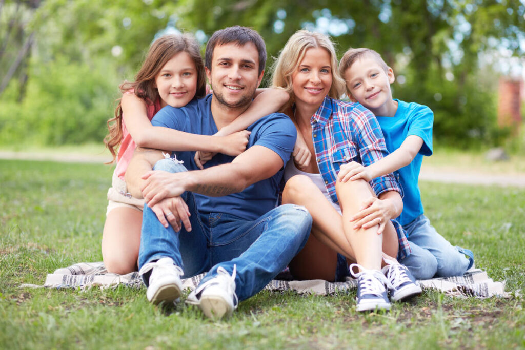 young family